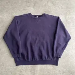 ナス紺フェード襤褸ボロ90sオールドギャップOLD GAP前V無地スウェット