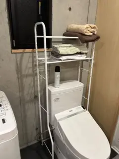 【名古屋市】トイレ上ラック ホワイト 3段収納　ランドリーラック