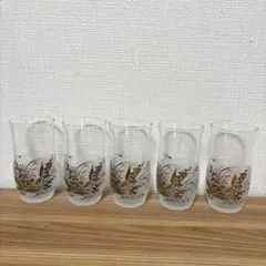 レトロなグラス　5個セット　美品