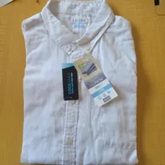 CLOSSHI 半袖シャツ ホワイト COOLMAX LINEN+のサムネイル