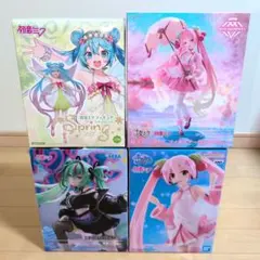 初音ミク　フィギュア　4個セット