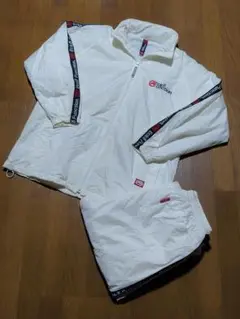 希少　90s ECKO FUNCTION セットアップ ナイロン　M ホワイト