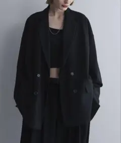 loose basic double tailored jacket