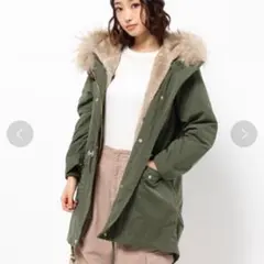 Discoat Parisien モッズコート　長袖　ボアライナー　フード　M