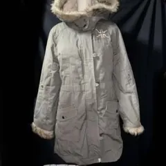 平成ギャル Y2K グランジ ファー ダークコア モッズコート