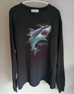 MONO-MART SHARK 鮫 ダークグレー 長袖Tシャツ