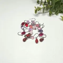 特価品　チェコビーズドロップ　ピアス10ペア⑦