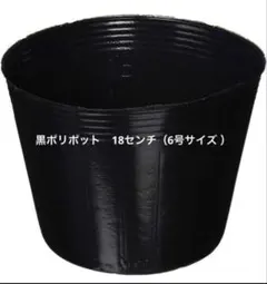 黒ポリポット　黒ポット　18センチ6号サイズ 鉢 観葉植物　5個セット