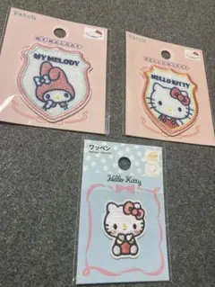 マイメロディ・ハローキティ ワッペンシールセット