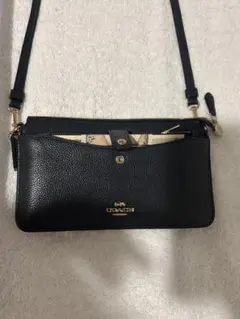 在庫限り・早い者勝ちです!新品 COACH CU170 レザーウォレットポーチ黒