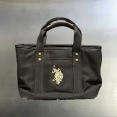 U.S. POLO ASSN. キャンバストートバッグ ブラックのサムネイル