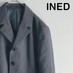 INEDセットアップ スーツ テーラードジャケット スカート ビジネス グレー