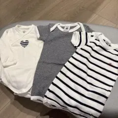 PETIT BATEAU ベビー肌着 3枚セット 6m 67cm