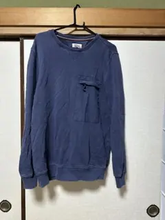 TOMMY HILFIGER スウェット 胸ポケット付き ネイビー