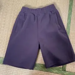 ユニクロC UNIQLO ブラウン スウェットワイドショーツ ハーフパンツ XS