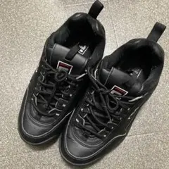 フィラFILA DISRUPTOR 2ブラック 厚底　26.5cm