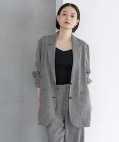 A part by ツイーディーカラミジャケット パンツ セットアップ チェック