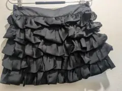 美品★moussyマウジー★フリル　ミニスカート ブラック サイズ1のサムネイル
