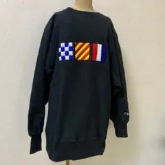 極美 濃黒 90s XL メキシコ製 チャンピオン リバースウィーブ ブラック
