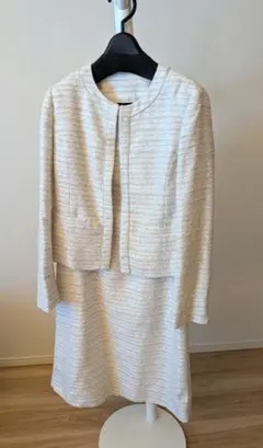 アッドルージュ ツイード ワンピーススーツ　セットアップ 入学式