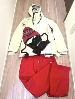 43degrees スノーボードウェア M グローブ　帽子　セット