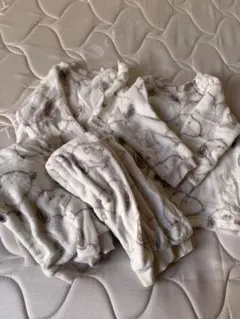 西松屋スヌーピーフリースパジャマ90cm ホワイト