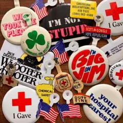70s 5点セット USA Vintage ビッグ缶バッジ 70s 5点セット USA Vintage ビッグ缶バッジ - メルカリ