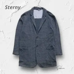 Y5069【スターニー】テーラードジャケット カジュアル 楽ちん グレー L