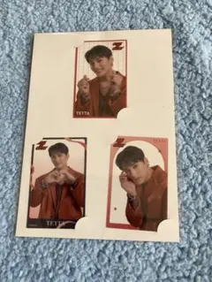 EBiDANくじ　ビジュアルクリアカード3枚セット　ワンエンTETTA