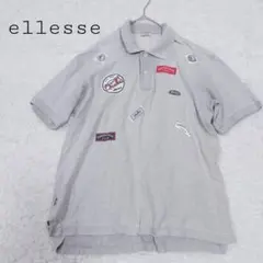 ellesse エレッセ ポロシャツ グレー ワッペンのサムネイル