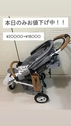 AIRBUGGY ココブレーキEXフロムバース　グレーのサムネイル