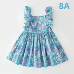 新品　イタリア　お花柄ワンピース　8A