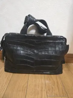 JRA クロコダイル風トートバッグ ブラック - メルカリ