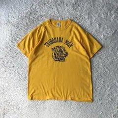 ラッセルアスレチック 90s Tシャツ NU BLEND M 黄 虎 フロッキーのサムネイル