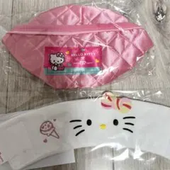 サーティワン　ハローキティ　リバーシブルスリーブ　バニティポーチ