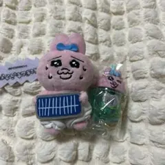 おぱんちゅうさぎ　セリフ付きマスコット　カラフルソーダキーホルダー　２点セット