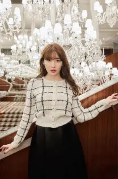 herlipto Bouncy Check Knit Pullover M