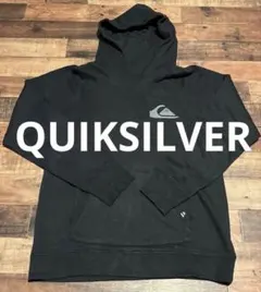 【美品】クイックシルバー Mサイズ MW BOX HOODIE 黒 パーカー