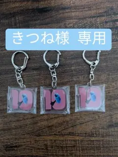 きつね様専用　パペットスンスン　ナンバーアクリルキーホルダー(10)　3個セット