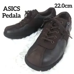 美品　ASICS　ペダラ　レースアップブーツ　レザー　ブラック　25cm 2025年最新】[アシックスウォーキング] レースアップ ペダラ