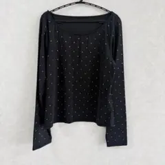 Heather ビジュー ラインストーン 長袖 Tシャツ カットソー スタッズのサムネイル