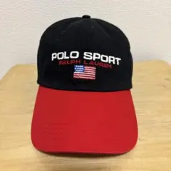 POLO SPORT RALPH LAUREN キャップ ブラック/レッド