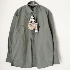 DECOY デコイ　シャツ　長袖　カーキ　新品　M メンズ　長袖シャツ　トップスのサムネイル
