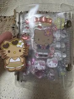 み*ん様 シール帳　完成品　ボンボンドロップシール　日焼けキティ　ストラップ