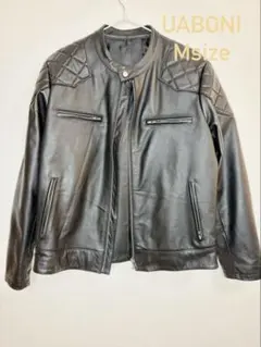 UABONI ユアボニ　牛革100%ライダースジャケット　メンズMサイズ