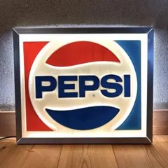 80年代　ペプシコーラ　エンボス　ソーダマシーン　ライト　看板　ネオンサインのサムネイル