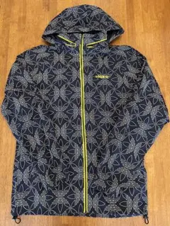 adidas 総柄　ナイロンジャケット