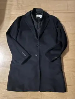 allegri カシミヤ混チェスターコート　ネイビー　L相当のサムネイル