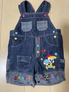 ミッキーマウス デニムオーバーオール 95cm未満