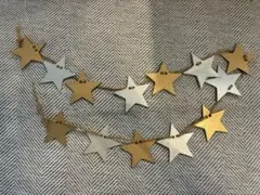 星型ガーランド 金色 銀色 約110メートル